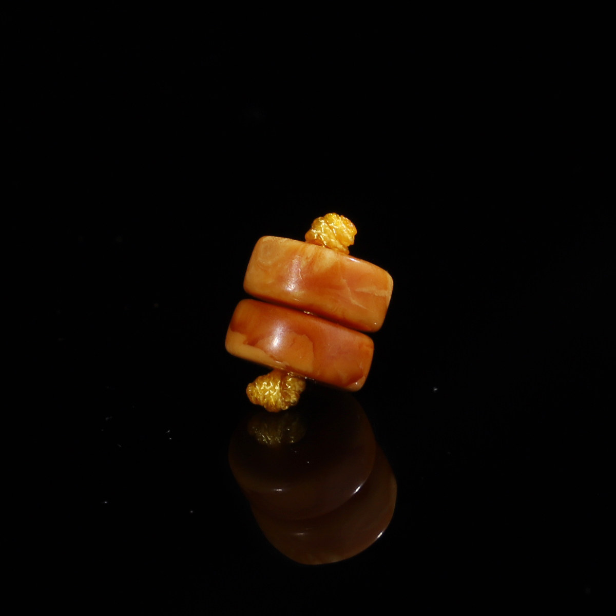 毕业级老蜜蜡隔片直切垫片图片