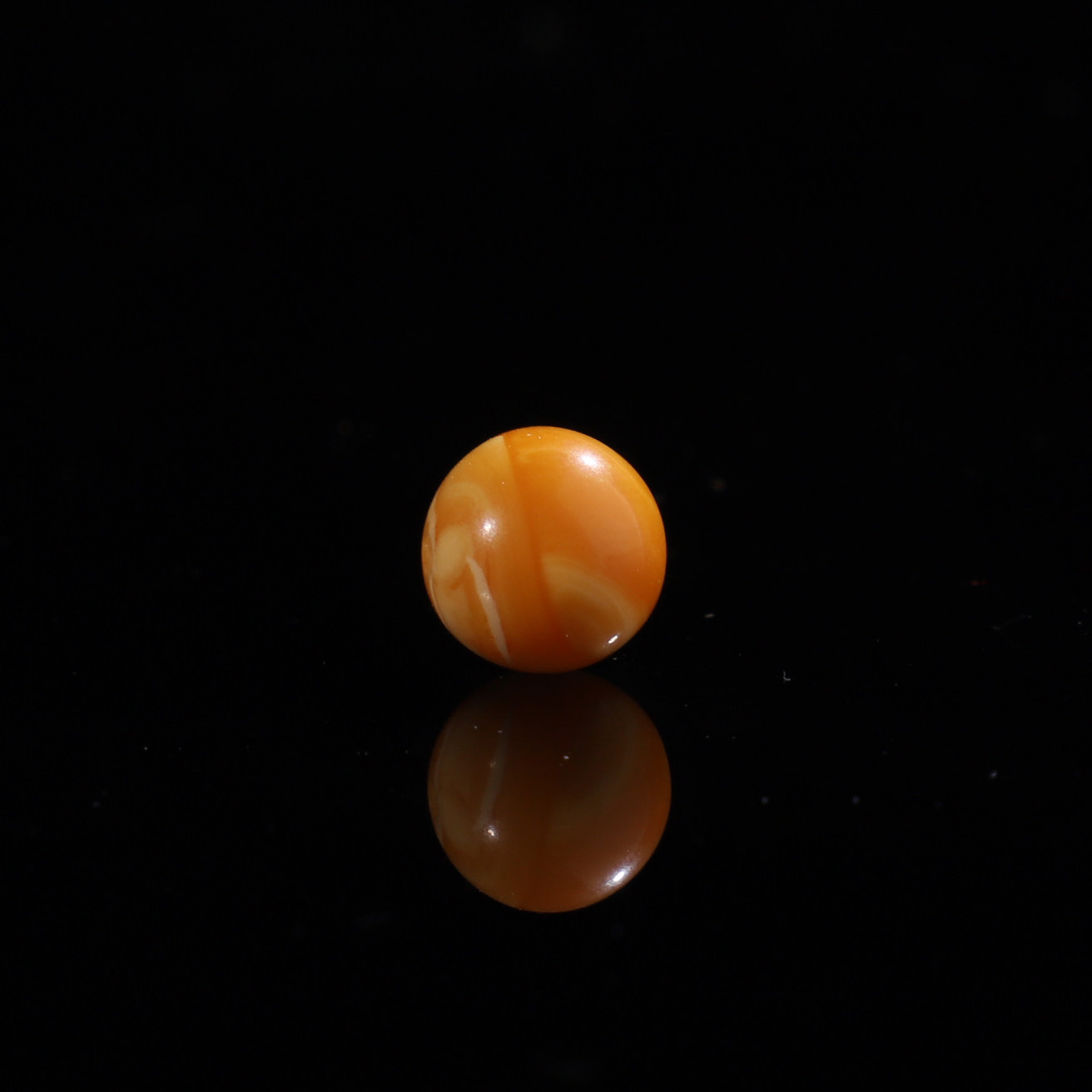 天然琥珀原石DIY手串配珠 毕业级老蜜蜡单珠散珠8.6mm圆珠 LLY151