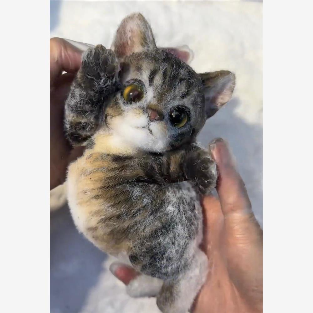 仿真猫咪捏捏乐女生小玩