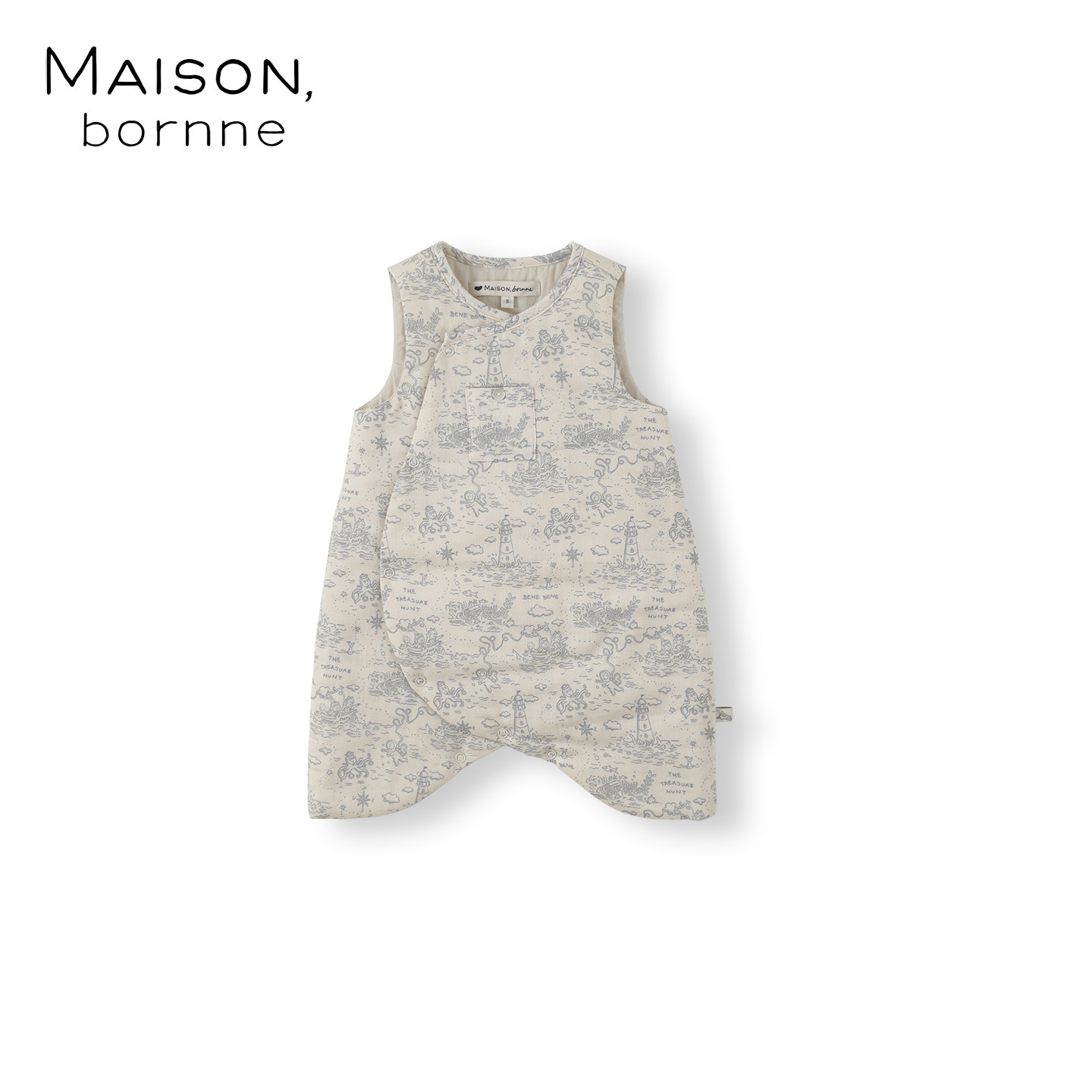 Maisonbornne纯棉印花背心睡衣