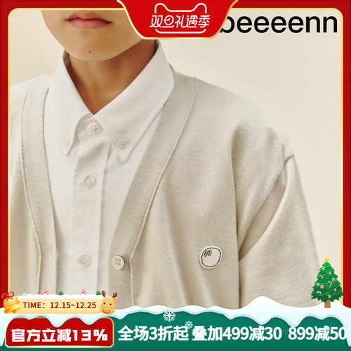 bbeeeenn秋冬否针织开衫