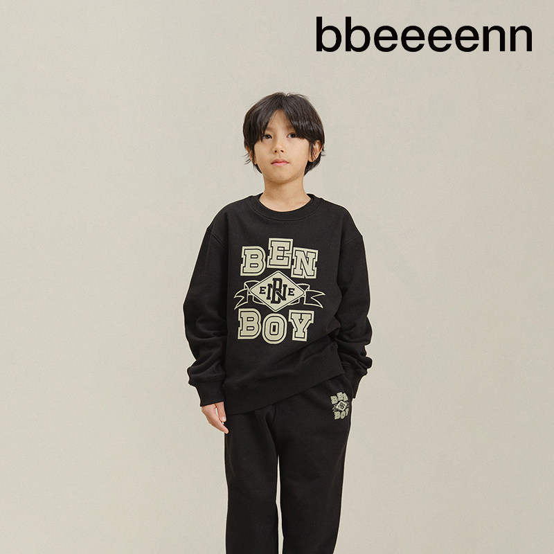 bbeeeenn儿童卡通圆领长袖卫衣