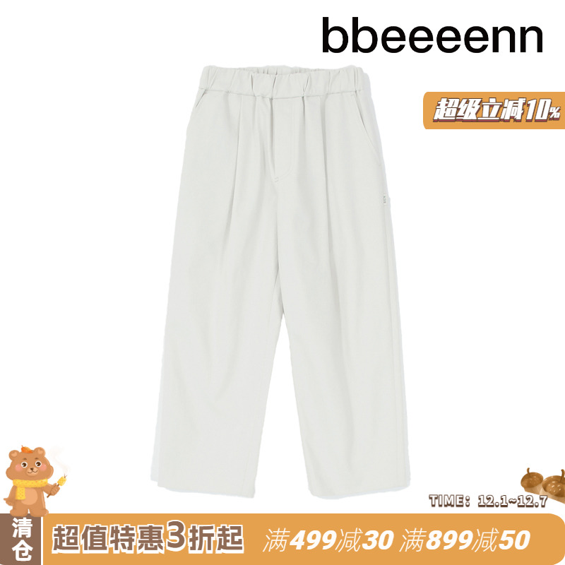bbeeeenn宽松棉弹阔腿裤