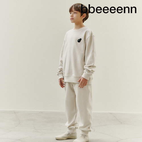 bbeeeenn圆领长袖舒适水洗纯棉