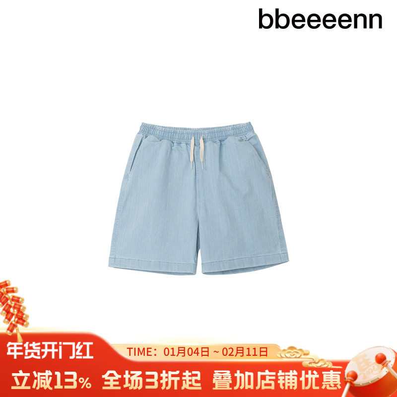 bbeeeenn夏季新款男女儿童水洗棉牛仔短裤中大童装休闲五分中裤子,童装/婴儿装/亲子装,裤子,淘宝优惠券,粉丝福利购,淘宝优惠卷