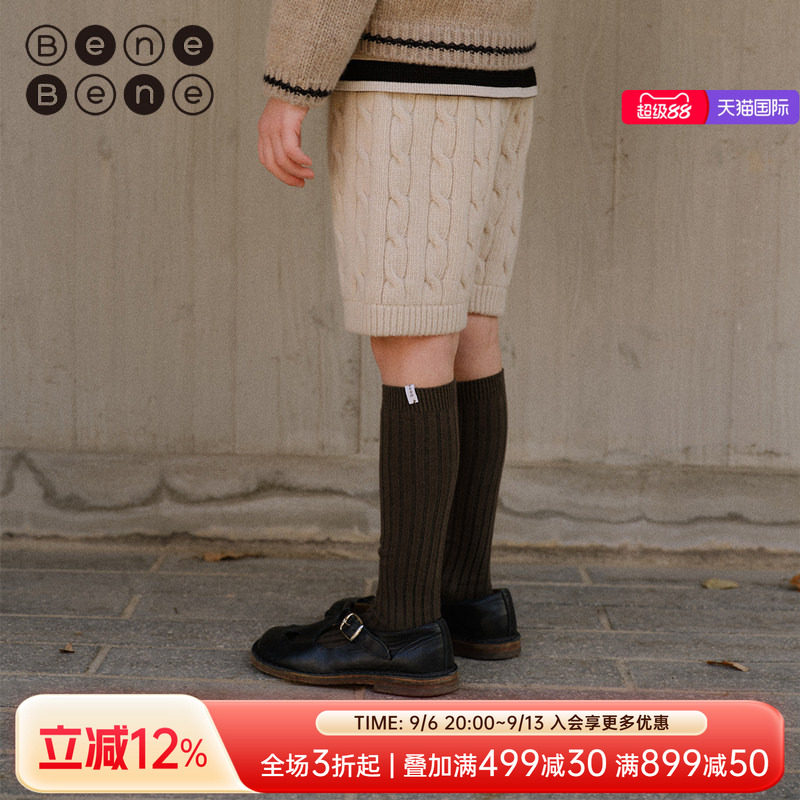 benebene秋冬婴儿棉弹长筒袜子图片