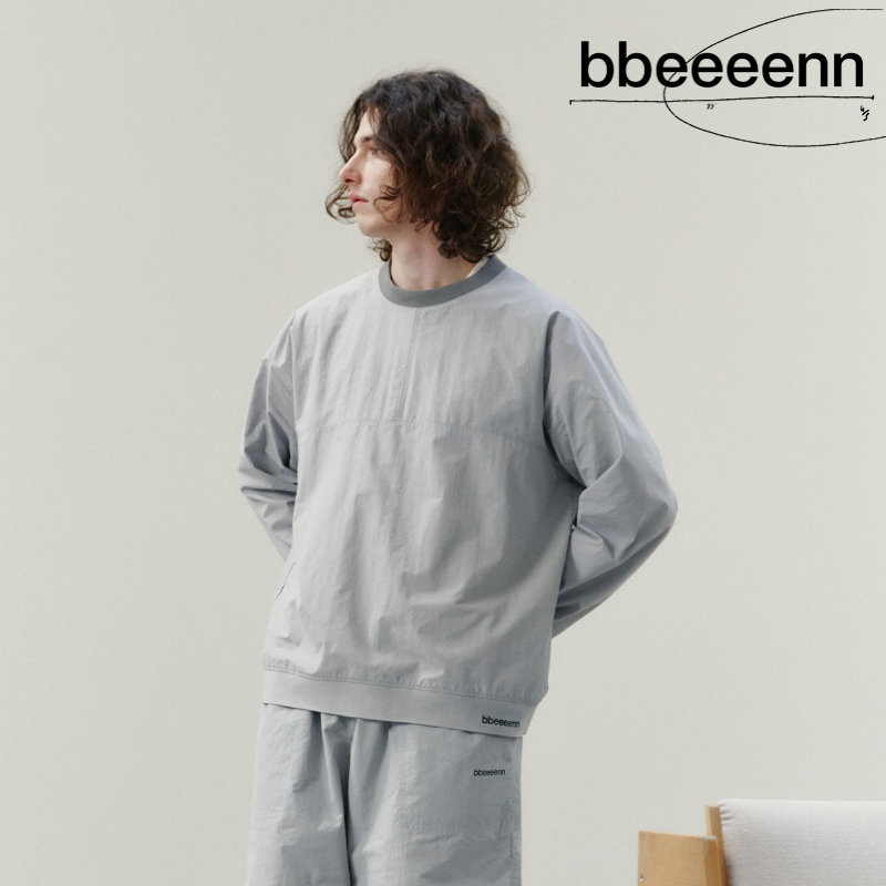 bbeeeenn春夏新款大童运动长袖圆领卫衣亲子装男士透气速干薄T恤