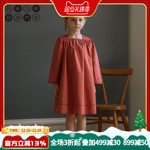 韩国长袖连衣裙BeneBene女秋季