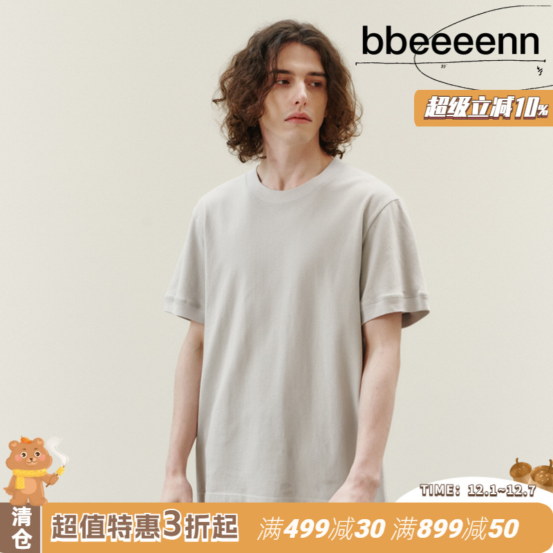 bbeeeenn圆领短袖宽松舒适透气