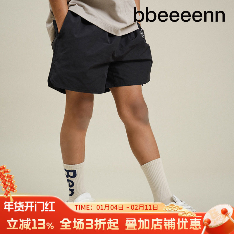 bbeeeenn棉混纺舒适运动短裤春夏新款男女中大儿童简约学院风裤子,童装/婴儿装/亲子装,裤子,淘宝优惠券,粉丝福利购,淘宝优惠卷