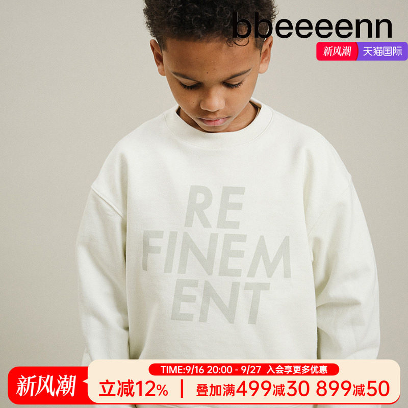 bbeeeenn纯棉圆领卫衣春夏新款