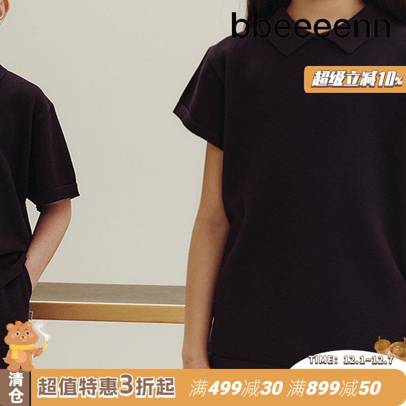 bbeeeenn娃娃领短袖T恤舒适透气