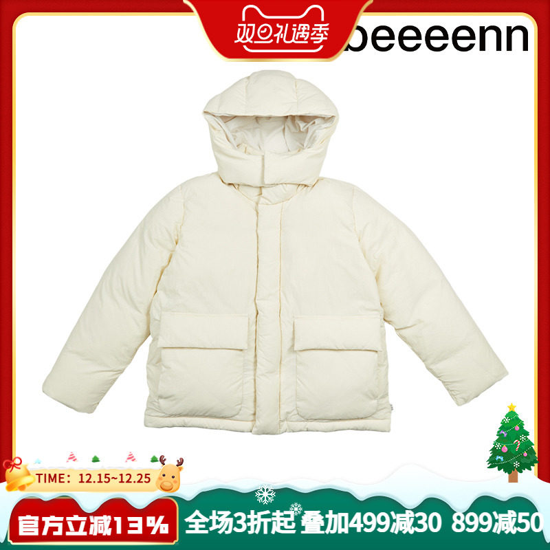 bbeeeenn加厚保暖连帽羽绒服
