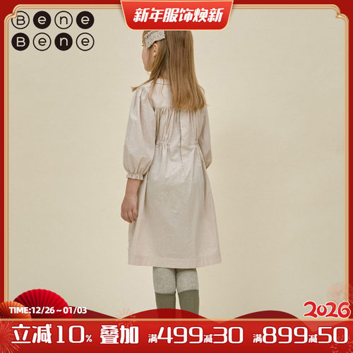 benebene女公主秋冬连衣裙