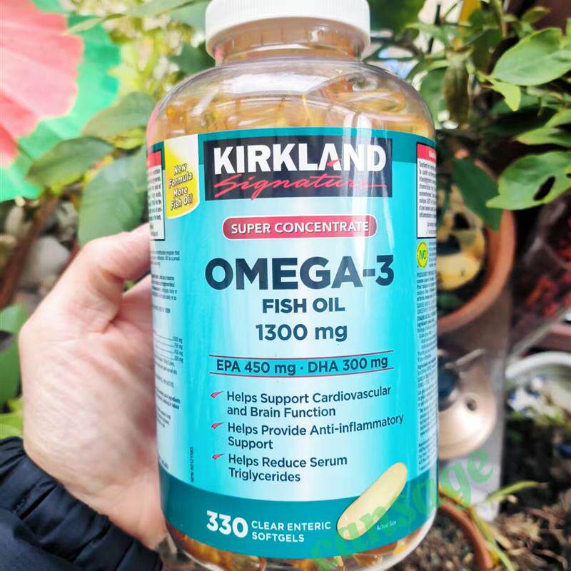 加拿大Kirkland可兰Omega-3深海鱼油胶囊 高含量高浓缩330粒