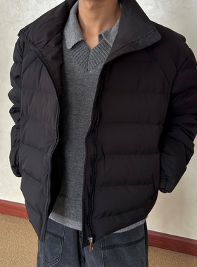 布老哥Blog美式复古解构立领面包棉服cleanfit短宽显高棉衣W602