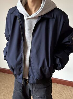 布老哥Blog显白藏青色飞行夹克