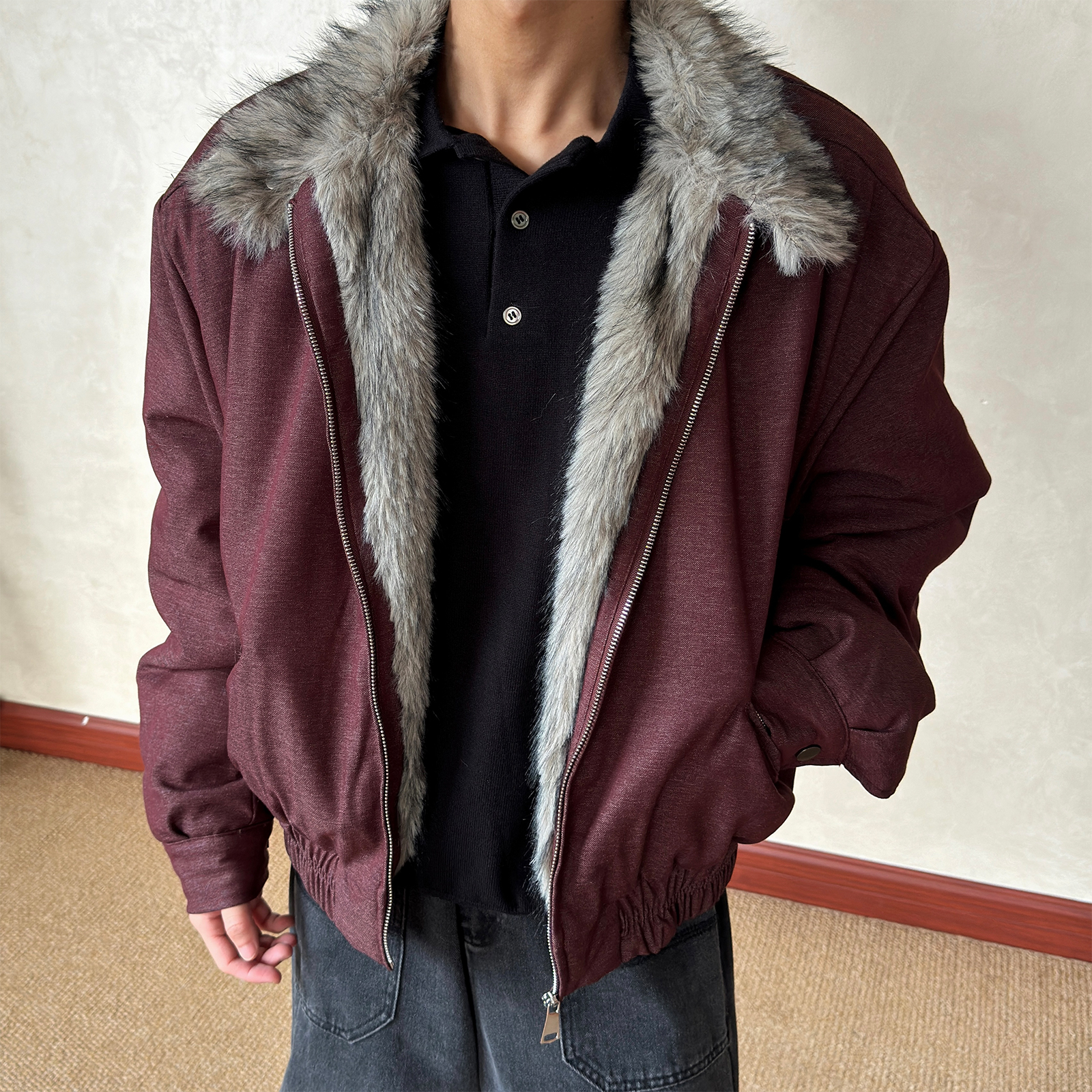 布老哥Blog山雕棉服立领棉衣W606