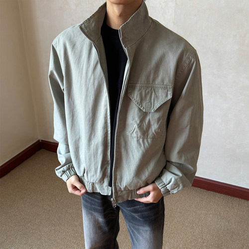 布老哥Blog美式立领夹克外套W721