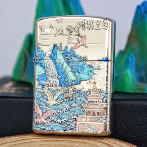 鹰皇风生水起防风煤油打火机