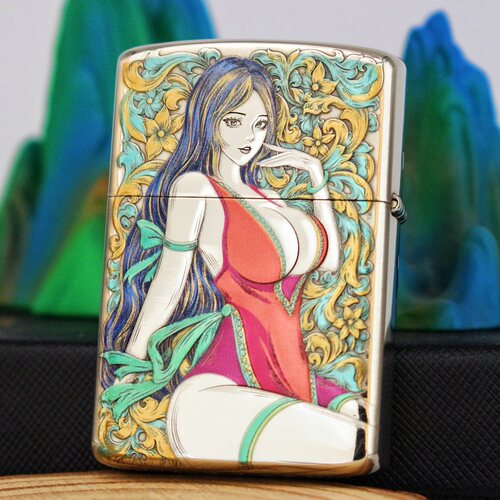 鹰皇财色双收煤油防风打火机