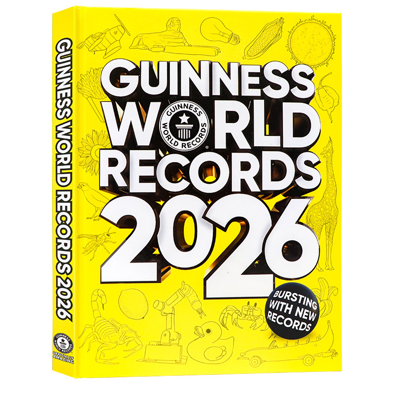 吉尼斯世界纪录大全2026版 英文原版 Guinness World Records 2026 精装儿童科普百科认知全书青少年课外英语读物探索世界中图正版