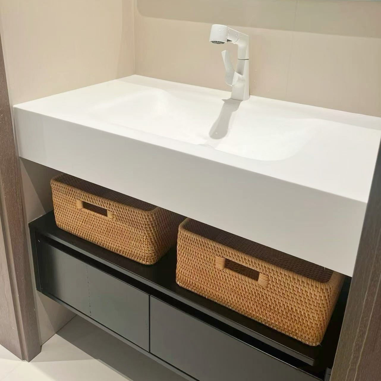 酒店风浴室柜藤编收纳筐客厅电视柜编织收纳篮卫生间杂物储物筐,收纳整理,其他收纳篮,淘宝优惠券,粉丝福利购,淘宝优惠卷