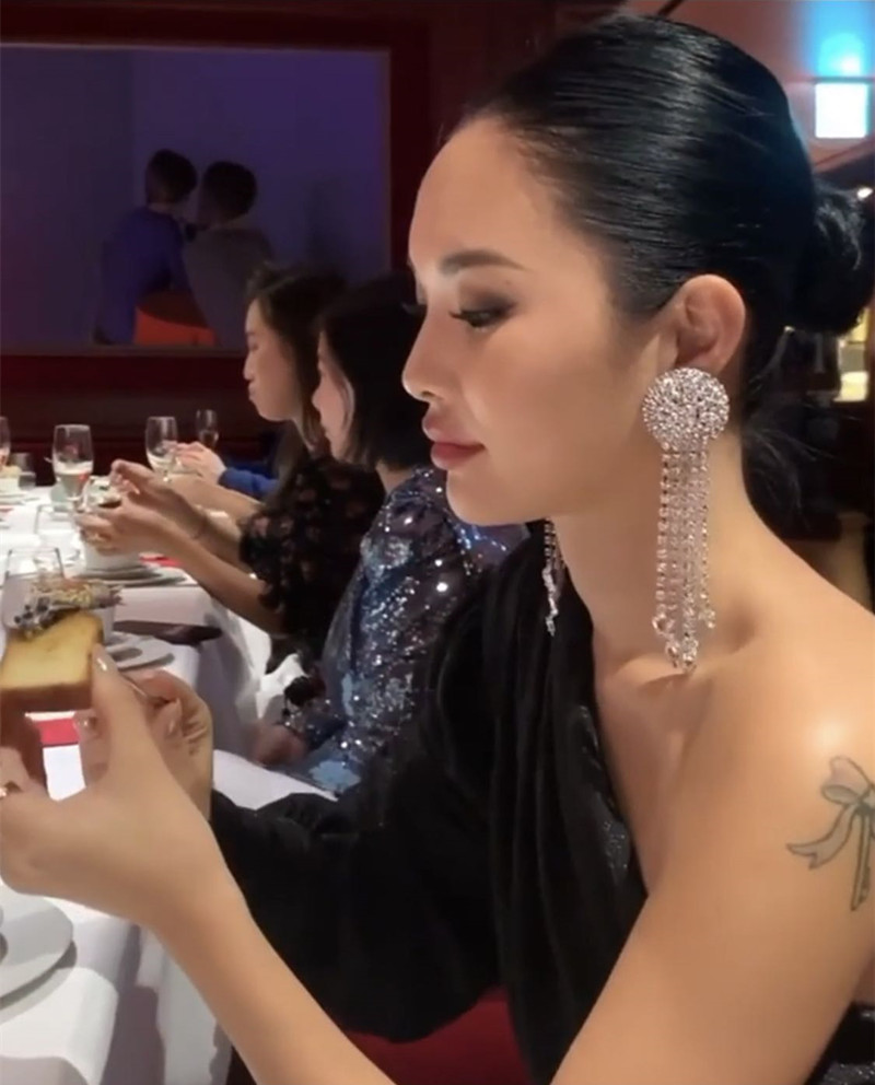 夜店欧美风聚会礼服超闪长款耳环