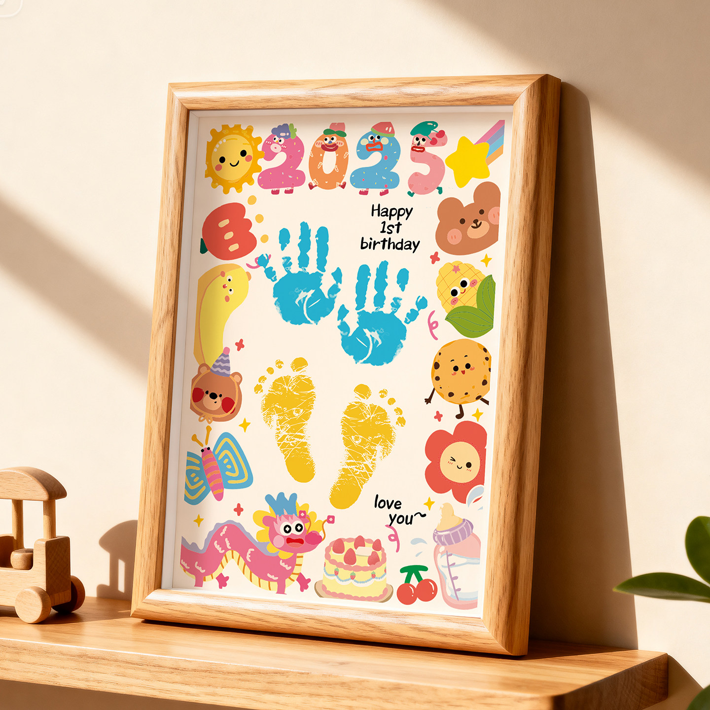 【多彩手脚印下单即发】