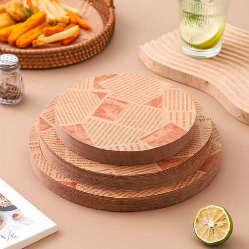 食品级精美切割小吃垫纸垫盘纸