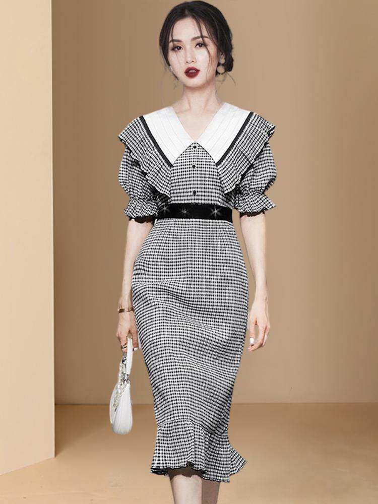 DRESS 2024 NEW SUMMER CHIFFON CHIFFON MULBERRY SILK WOMENS ACETATE EXPLOSIVE TAIWANESE FOREIGN TEMPERAMENT