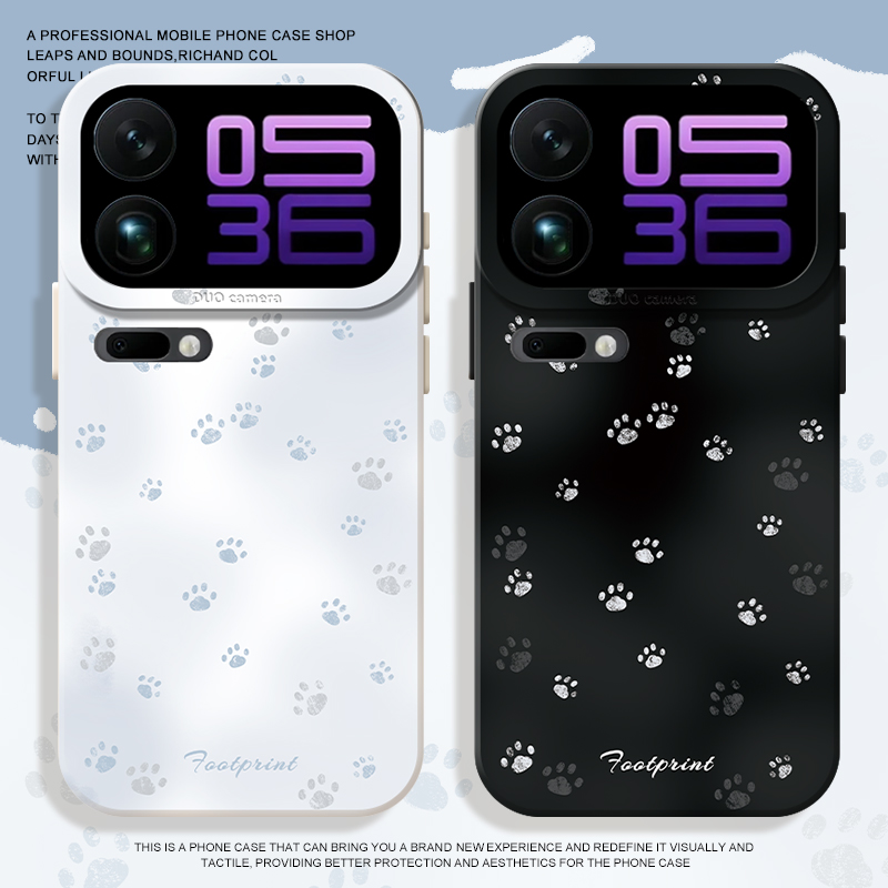 雪地脚印适用小米17promax手机壳