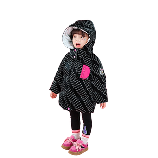 【高充鹅绒】女童满印羽绒服冬季2026新款儿童加厚女宝宝短款外套