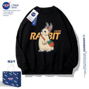NASA联名2023新款春秋季卫衣男潮牌ins爆火宽松情侣装上衣外套女