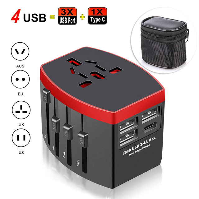 Travel Converter EU/US/UK/AU Plug Power Charge Adapter Socke