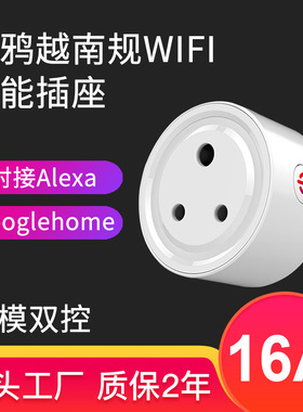 Alexa智能插座wifi手机定时开关插座远程遥控智能家居印度规南非