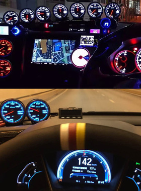 厂家 defi汽车改装仪表赛车水温 转速 涡轮压力 机油温度仪表