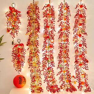 2026马年新年装饰挂饰春节过年场景氛围布置年货春节年货藤条挂件