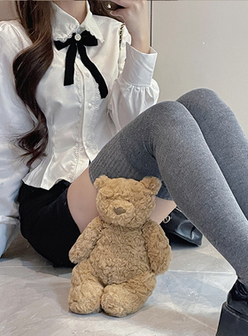 学院风甜美娃娃领花边衬衫女收腰抽褶设计感短款衬衣修身长袖上衣