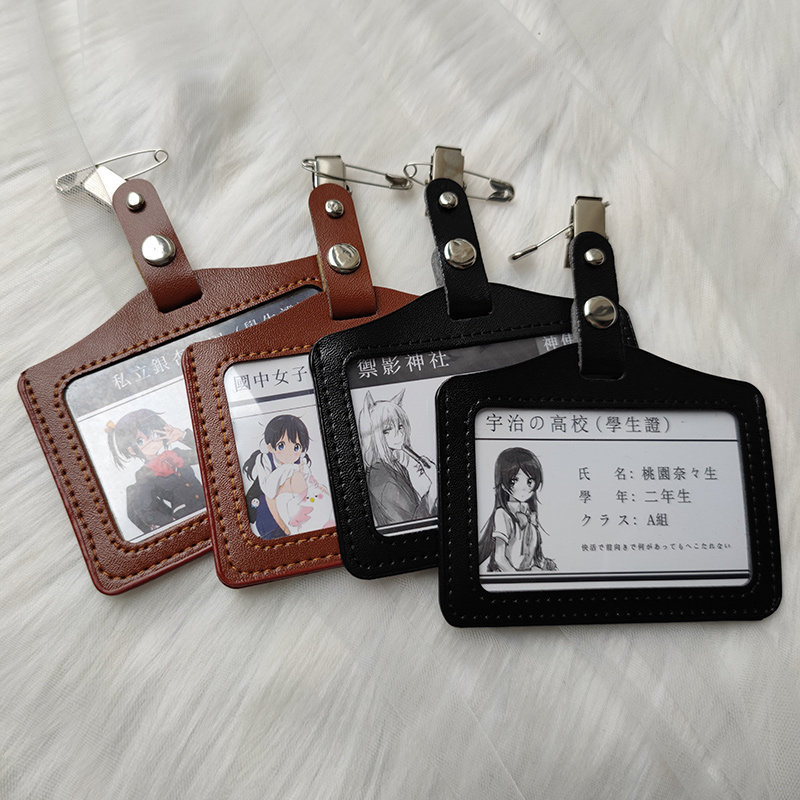 可可home日系原创jk制服配饰名扎学生卡证胸牌皮质dk名片牌片装饰