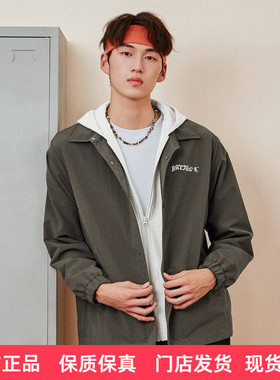 乔丹梭织厚外套男新款保暖防风经编绒篮球运动风衣QDAFD3261061B