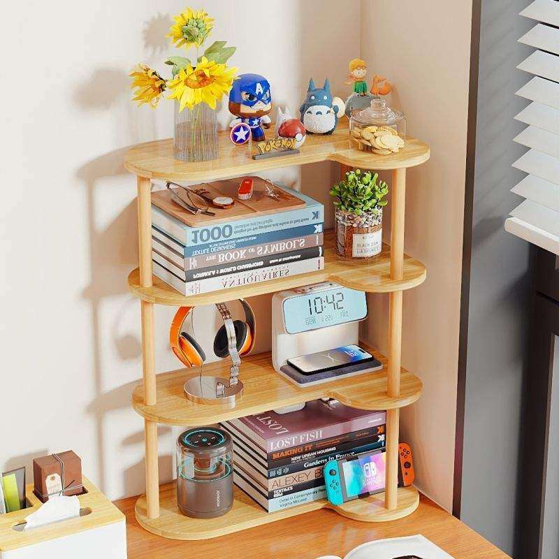 新款实用立式转角置物架简易物分层储书架多层收纳书桌上办公桌架,收纳整理,书桌收纳置物架,淘宝优惠券,粉丝福利购,淘宝优惠卷