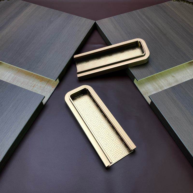 新中式轻奢风内嵌拉手明装拉手拉手高档衣柜极窄复古装暗雕花金属,住宅家具,拉手,淘宝优惠券,粉丝福利购,淘宝优惠卷