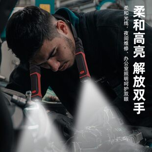 跨境新款LED挂脖灯夜灯磁露营照明阅读烧烤跑户外灯灯灯吸工作灯