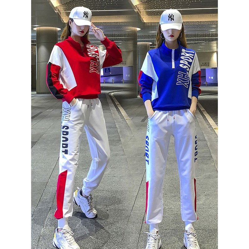 杨丽萍广场舞服装新款套装时尚跑步运动装曳步舞健身队服秋冬加绒