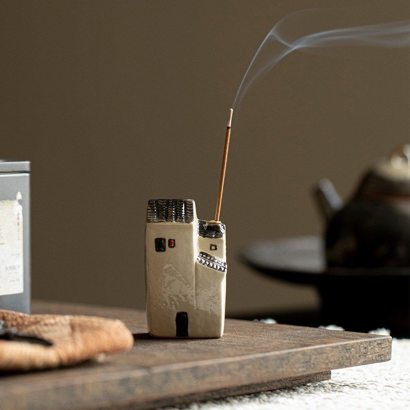 墨己创意手工陶瓷香沉香插小线香摆件插香炉香底座可爱办公室家用,家居饰品,香托/香盘/香座/香插,淘宝优惠券,粉丝福利购,淘宝优惠卷