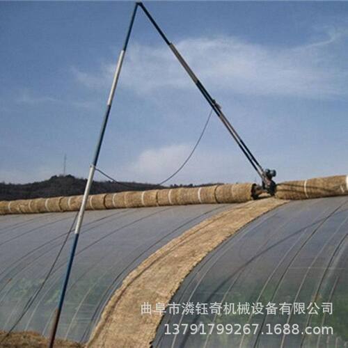 五轴大棚卷帘机 蔬菜大棚棉被卷放机 新疆大棚保温被卷帘机