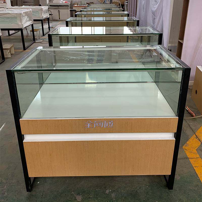 厂家批发 卖场业务台手机展示柜玻璃展示柜手机柜台 支持整店制作