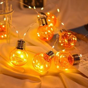 LED铜线灯灯泡跨境专供装饰满天星节日爱迪生圆球串太阳能灯泡灯