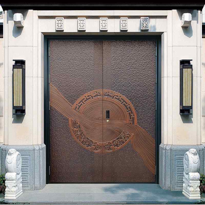 双开别墅大门定制家用农村入户子母门高端隐藏式门锁不锈钢防盗门